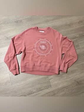 Hollister Pink Crewneck Sweatshirt ex small